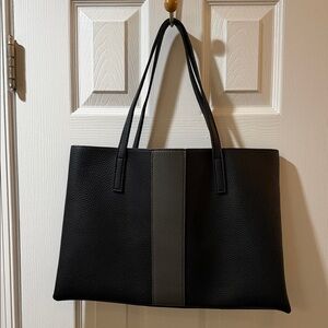 Vince Camuto Black Textured Leather Bag